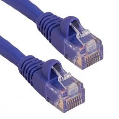 100 ft. Cat5e 350 MHz UTP Snagless Ethernet Network Patch Cable, Purple by SANOXY