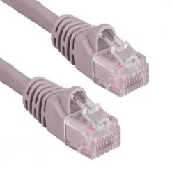 50 ft. Cat5e 350 MHz UTP Snagless Crossover Ethernet Network Patch Cable, Gray by SANOXY