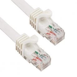 10 ft. Cat6a 600 MHz UTP Snagless Ethernet Network Patch Cable, White by SANOXY