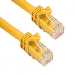 100 ft. Cat6a 600 MHz UTP Snagless Ethernet Network Patch Cable, Yellow by SANOXY