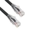 2 ft. Cat6 550 MHz UTP Ethernet Network Patch Cable with Clear Snagless Boot, Black by SANOXY