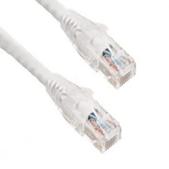 25 ft. Cat6 550 MHz UTP Ethernet Network Patch Cable with Clear Snagless Boot, White by SANOXY