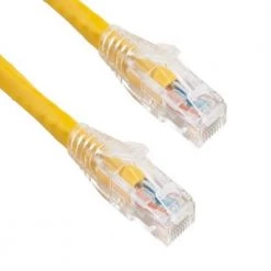 14 ft. Cat6 550 MHz UTP Ethernet Network Patch Cable with Clear Snagless Boot, Yellow by SANOXY