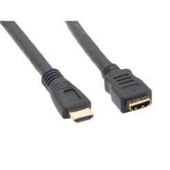 3 ft. CL2 Rated HDMI M/F Extension Cable with Ethernet 24AWG by SANOXY
