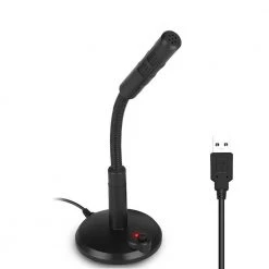 USB Computer Mini Condenser Microphone Stand Recording Mic For PC Desktop Laptop by SANOXY