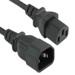 15 ft. Computer Power Extension Cord (IEC320 C13 to IEC320 C14) by SANOXY