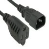 1 ft. 18 AWG Monitor Power Adapter Cord (NEMA 5-15R to IEC320 C14) (4-Pack) by SANOXY 2 1 ft. 18 AWG Monitor Power Adapter Cord (NEMA 5-15R to IEC320 C14) (4-Pack) by SANOXY -ProHT Sales Store sanoxy networking tools snx cbl ldr pw105 1201 64 1000