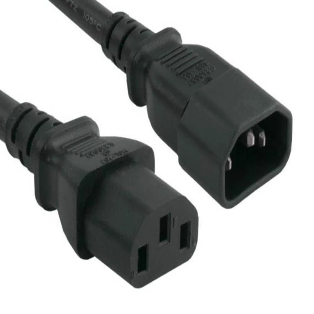 1 ft. 14 AWG Computer Power Extension Cord (IEC320 C13 to IEC320 C14) (4-Pack) by SANOXY 3 1 ft. 14 AWG Computer Power Extension Cord (IEC320 C13 to IEC320 C14) (4-Pack) by SANOXY