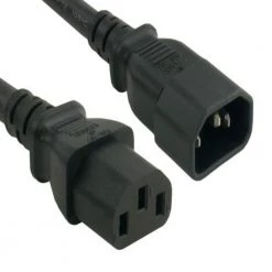 6 ft. 14 AWG Computer Power Extension Cord (IEC320 C13 to IEC320 C14) by SANOXY