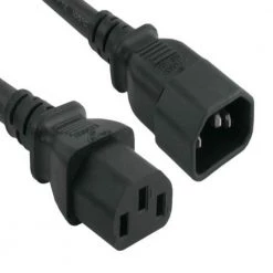 14 AWG Computer Power Extension Cord (IEC320 C13 to IEC320 C14) by SANOXY