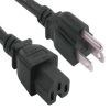14 AWG 15 Amp 125-Volt Power Cord (NEMA 5-15P to IEC320 C15) (4-Pack) by SANOXY