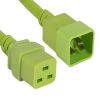 8 ft. 12 AWG 20 Amp 250-Volt Heavy-Duty Power Cord (IEC320 C20 to IEC320 C19), Green by SANOXY -ProHT Sales Store sanoxy networking tools snx cbl ldr pw132 4208 64 1000