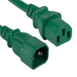 8 ft. 14 AWG Computer Power Extension Cord (IEC320 C13 to IEC320 C14), Blue by SANOXY