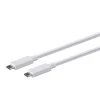 Cables and Adapters; USB Type C to Type C 3.1 Gen 2 Cable - 10Gbps, 5 Amp, 30AWG (3.3 ft.), White by SANOXY