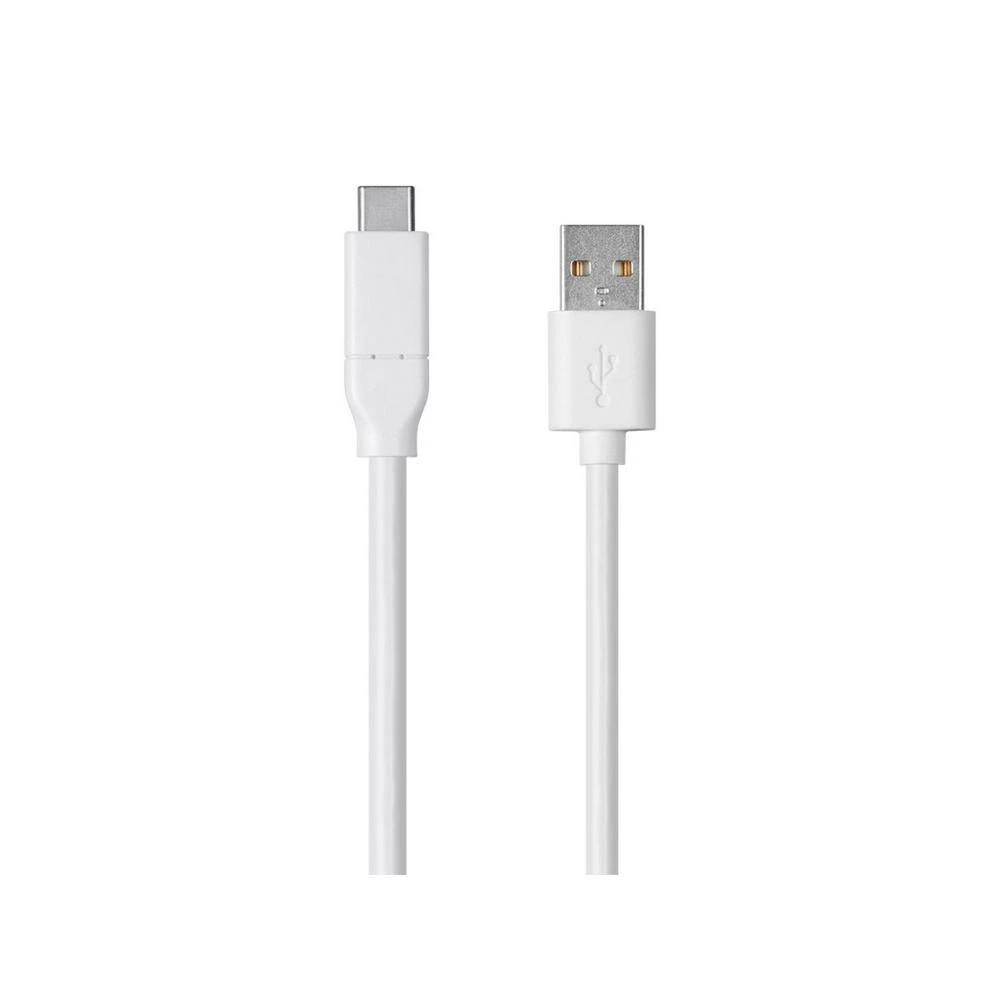 Cables and Adapters; USB Type C to USB-A 2.0 Cable - 480 Mbps, 3 Amp, 26AWG (1.6 ft.), White by SANOXY 4 Cables and Adapters; USB Type C to USB-A 2.0 Cable - 480 Mbps, 3 Amp, 26AWG (1.6 ft.), White by SANOXY - Image 2