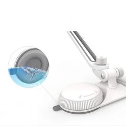 Aluminum Adjustable Phone/Tablet Holder for 7-12 in. Devices with Suction Mount by ProHT -ProHT Sales Store white proht tablets accessories 05498 1f 1000