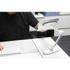 Aluminum Adjustable Phone/Tablet Holder for 7-12 in. Devices with Suction Mount by ProHT -ProHT Sales Store white proht tablets accessories 05498 66 1000