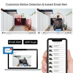 16-Channel 1080p 4TB Hard Drive DVR Security Camera System with 16 Wired Bullet Cameras by ZOSI -ProHT Sales Store white zosi wired security camera systems 16ck 261w16 40 1d 1000