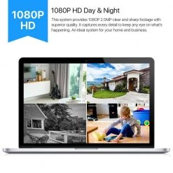 16-Channel 1080p 4TB Hard Drive DVR Security Camera System with 16 Wired Bullet Cameras by ZOSI -ProHT Sales Store white zosi wired security camera systems 16ck 261w16 40 40 1000