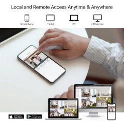 16-Channel 1080p 4TB Hard Drive DVR Security Camera System with 16 Wired Bullet Cameras by ZOSI -ProHT Sales Store white zosi wired security camera systems 16ck 261w16 40 a0 1000