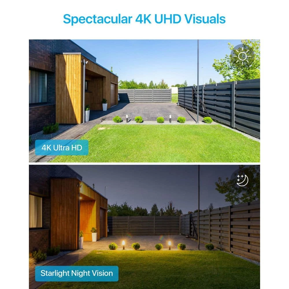 4K Ultra HD 16-Channel POE 4TB NVR Security System with 8X 8MP Wired Spotlight Security IP Cameras, AI Human Detection by ZOSI 4 4K Ultra HD 16-Channel POE 4TB NVR Security System with 8X 8MP Wired Spotlight Security IP Cameras, AI Human Detection by ZOSI - Image 2