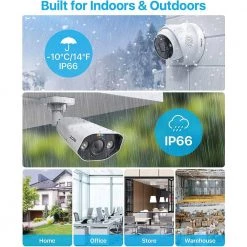 4K Ultra HD 16-Channel POE 4TB NVR Security System with 8X 8MP Wired Spotlight Security IP Cameras, AI Human Detection by ZOSI 18 4K Ultra HD 16-Channel POE 4TB NVR Security System with 8X 8MP Wired Spotlight Security IP Cameras, AI Human Detection by ZOSI -ProHT Sales Store white zosi wired security camera systems 16dk 1828x2258w4 40 us a2 4f 1000