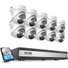 16-Channel 4K Ultra HD 8MP POE 4TB NVR Security Camera System with 10 8MP Wired Spotlight Cameras, 2-Way Audio by ZOSI 2 16-Channel 4K Ultra HD 8MP POE 4TB NVR Security Camera System with 10 8MP Wired Spotlight Cameras, 2-Way Audio by ZOSI -ProHT Sales Store white zosi wired security camera systems 16dk 2258w10 40 us a2 64 1000