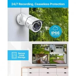 16-Channel 4K POE Security Cameras System with 4TB Hard Drive and 16 Wired 5MP Outdoor IP Cameras, 120ft Night Vision by ZOSI 14 16-Channel 4K POE Security Cameras System with 4TB Hard Drive and 16 Wired 5MP Outdoor IP Cameras, 120ft Night Vision by ZOSI -ProHT Sales Store white zosi wired security camera systems 16dk 2615w16 40 a2 1d 1000