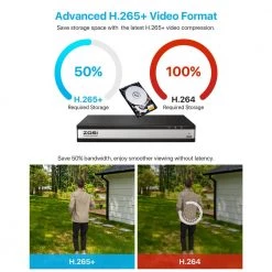 16-Channel 4K POE Security Cameras System with 4TB Hard Drive and 16 Wired 5MP Outdoor IP Cameras, 120ft Night Vision by ZOSI 15 16-Channel 4K POE Security Cameras System with 4TB Hard Drive and 16 Wired 5MP Outdoor IP Cameras, 120ft Night Vision by ZOSI -ProHT Sales Store white zosi wired security camera systems 16dk 2615w16 40 a2 66 1000