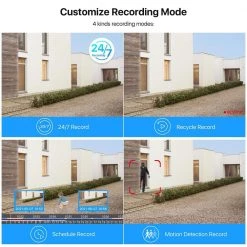 5MP 8-Channel POE 2TB NVR Security Camera System with 8X 5MP Wired Outdoor Security Cameras by ZOSI -ProHT Sales Store white zosi wired security camera systems 8en 2615x4285w4 20 a1 4f 1000