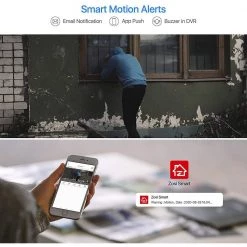 H.265+ 8-Channel 5MP-LITE DVR 1TB Hard Drive Security Camera System with 4X 1080P Wired Bullet Cameras, Remote Access by ZOSI -ProHT Sales Store white zosi wired security camera systems 8vm 106w4s 10 1d 1000