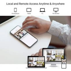 H.265+ 8-Channel 5MP-LITE DVR 1TB Hard Drive Security Camera System with 4X 1080P Wired Bullet Cameras, Remote Access by ZOSI -ProHT Sales Store white zosi wired security camera systems 8vm 106w4s 10 1f 1000