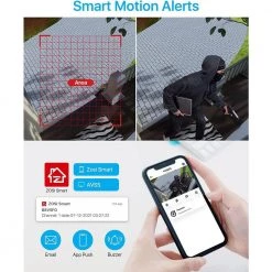 H.265+ 8-Channel 5MP-LITE DVR 1TB Hard Drive Security Camera System with 8 1080P Wired Bullet Cameras, Remote Access by ZOSI -ProHT Sales Store white zosi wired security camera systems 8vm 106w8s 10 40 1000