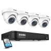 8 Channel 5MP-Lite 1TB Hard Drive DVR Security Camera System with 4 1080p Wired Dome Cameras, Remote Access by ZOSI 2 8 Channel 5MP-Lite 1TB Hard Drive DVR Security Camera System with 4 1080p Wired Dome Cameras, Remote Access by ZOSI -ProHT Sales Store white zosi wired security camera systems 8vm 418w4s 10 64 1000