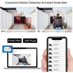 8-Channel 1080P DVR 2TB Surveillance System with 4 Wired Outdoor Security Cameras by ZOSI -ProHT Sales Store white zosi wired security camera systems 8vm 418w4s 20 us 1d 1000
