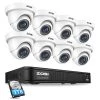 8-Channel 1080p 1TB DVR Security Camera System with 8 Wired Dome Cameras by ZOSI