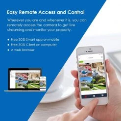 8-Channel 1080p 1TB DVR Security Camera System with 8 Wired Dome Cameras by ZOSI -ProHT Sales Store white zosi wired security camera systems 8vm 418w8s 10 77 1000