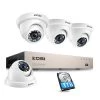 8-Channel 1080p 1TB DVR Security Camera System with 4 Wired Dome Cameras, Outdoor/Indoor Surveillance System by ZOSI