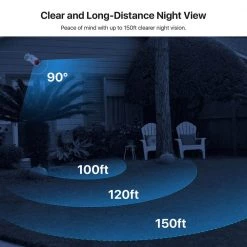 8-Channel 1080p Wired DVR Security System with 1TB Hard Drive and 4 Full HD Audio Cameras, 120 Night Vision by ZOSI -ProHT Sales Store white zosi wired security camera systems 8vu 261w4f 10 us a0 1000