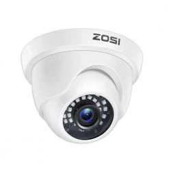 Wired 1080p Indoor/Outdoor Dome Security Camera 4-in-1 Compatible for TVI/CVI/AHD/CVBS DVR by ZOSI