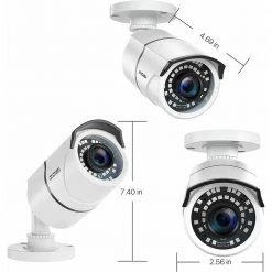2.0MP Wired 1080p Outdoor Bullet Security Camera 4-in-1 Compatible for 1080p/720p TVI/CVI/AHD/CVBS DVR by ZOSI 21 2.0MP Wired 1080p Outdoor Bullet Security Camera 4-in-1 Compatible for 1080p/720p TVI/CVI/AHD/CVBS DVR by ZOSI -ProHT Sales Store white zosi wired security cameras 1ak 2612c ws d4 1000