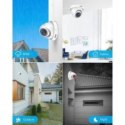 1080p Wired Home Security Cameras Compatible with All TVI DVR, For Outdoor and Indoor by ZOSI -ProHT Sales Store white zosi wired security cameras 4ak 4192b ws us fa 1000