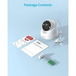 ZG225D 4K 8MP PoE Wired IP Security Camera with Night Vision, 2-Way Audio, Only Work with NVR Model ZR08DN, ZR16DK by ZOSI -ProHT Sales Store white zosi wired security cameras ipc 2258d w c 76 1000