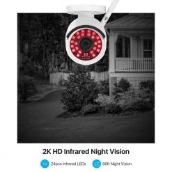 8-Channel 3MP 2K 1TB Hard Drive NVR Security Camera System with 4 Wireless Outdoor Cameras by ZOSI -ProHT Sales Store white zosi wireless security camera systems zswnvk j83041 w us 40 1000