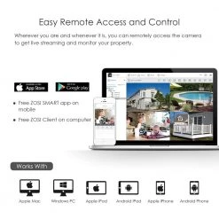 H.265+ 8-Channel 3MP 2K 1TB NVR Security Camera System with 8 Wireless Outdoor Bullet Cameras by ZOSI 24 H.265+ 8-Channel 3MP 2K 1TB NVR Security Camera System with 8 Wireless Outdoor Bullet Cameras by ZOSI -ProHT Sales Store white zosi wireless security camera systems zswnvk j83081 w us 44 1000