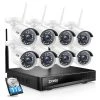 H.265+ 8-Channel 3MP 2K 1TB NVR Security Camera System with 8 Wireless Outdoor Bullet Cameras by ZOSI -ProHT Sales Store white zosi wireless security camera systems zswnvk j83081 w us 64 1000