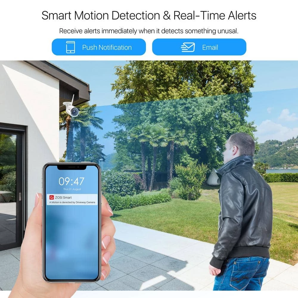 H.265+ 8-Channel 3MP 2K 1TB NVR Security Camera System with 8 Wireless Outdoor Bullet Cameras by ZOSI 4 H.265+ 8-Channel 3MP 2K 1TB NVR Security Camera System with 8 Wireless Outdoor Bullet Cameras by ZOSI - Image 2