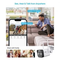 H.265 Plus 8-Channel 3MP 2TB Hard Drive NVR Security Camera System with 8 Wireless Outdoor Cameras, 80 ft. Night Vision by ZOSI -ProHT Sales Store white zosi wireless security camera systems zswnvk j83082 w 40 1000