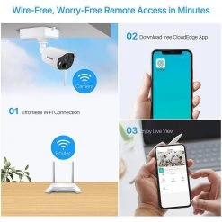 1080P Wireless Smart Wi-Fi Home Security Camera With Night Vision, 2-Way Audio, Human Detection (2 Pack) by ZOSI -ProHT Sales Store white zosi wireless security cameras 2nc 3062m w 44 1000