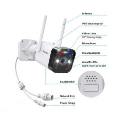 ZG1883M 3MP Wireless Add-On Security Camera Only Work with W4/W4 Pro NVR Model ZR08PU, ZR08GP by ZOSI 16 ZG1883M 3MP Wireless Add-On Security Camera Only Work with W4/W4 Pro NVR Model ZR08PU, ZR08GP by ZOSI -ProHT Sales Store white zosi wireless security cameras ipc 1883m w a2 4f 1000